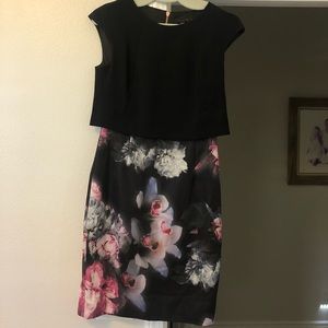Ted baker floral sheath dress